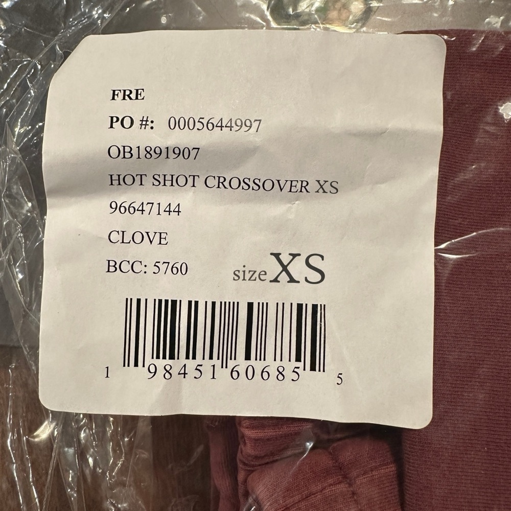 ** SOLD ** FP Movement Hot Shot Crossover SET in Clove / Burgundy Size XS - Picture 8 of 9